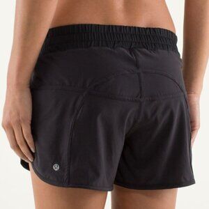 Lululemon Run Track Attack Black Running Athletic Shorts 2